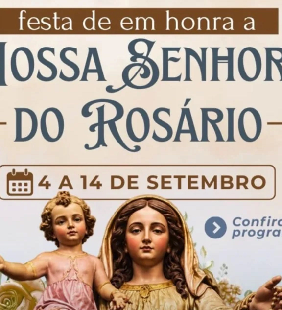 Festa de Nossa Senhora do Rosário acontece em Pedro Leopoldo até 14 de setembro