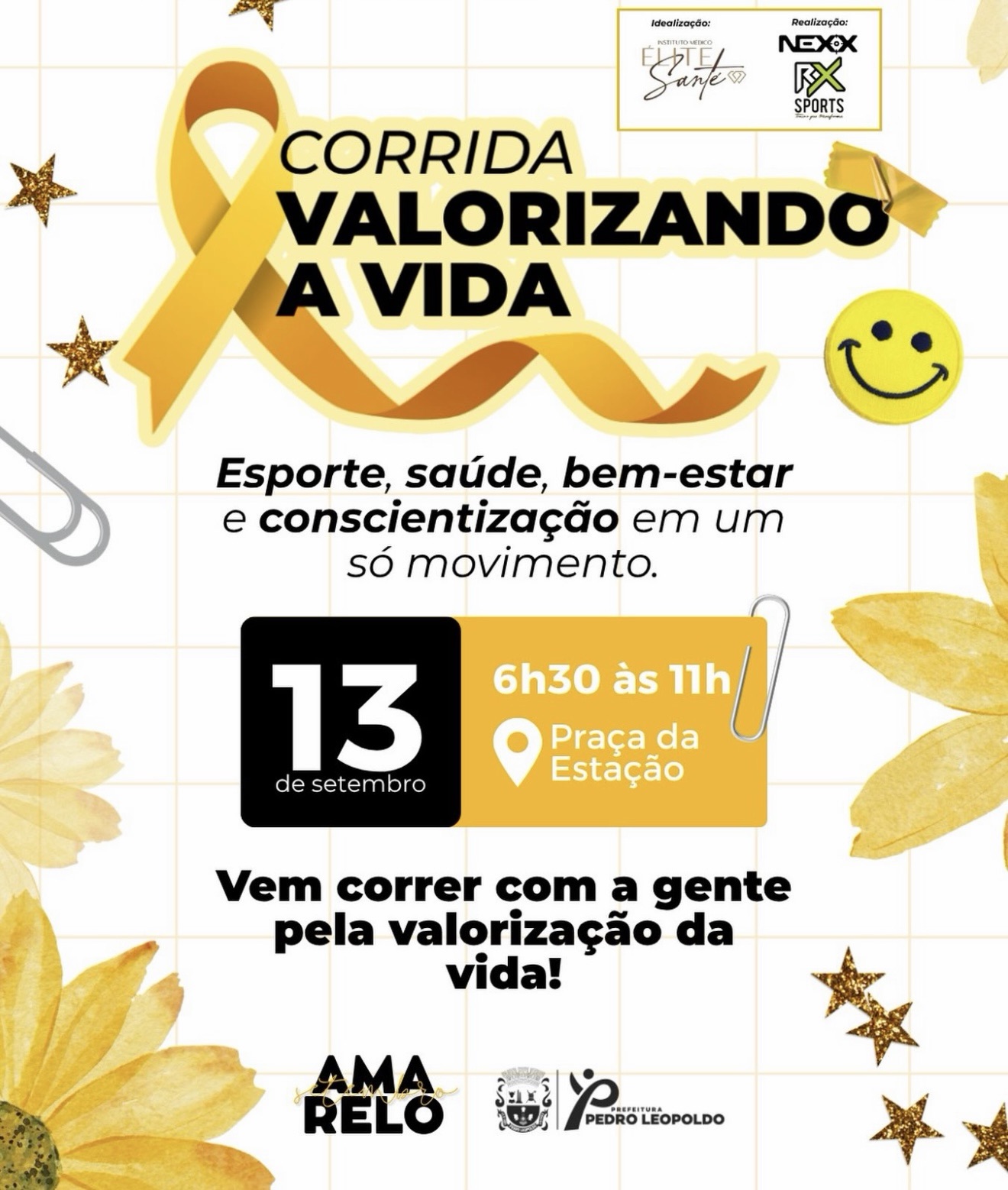 Pedro Leopoldo recebe corrida pela valorização da vida em setembro
