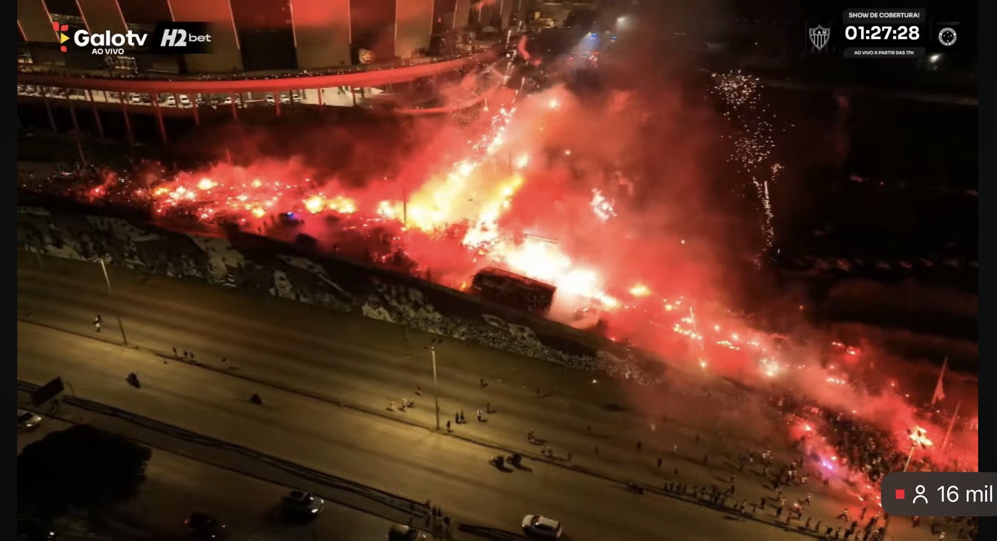Torcedor do Atlético tem celular furtado na ‘rua de fogo’ e aparelho aparece na Cracolândia horas depois