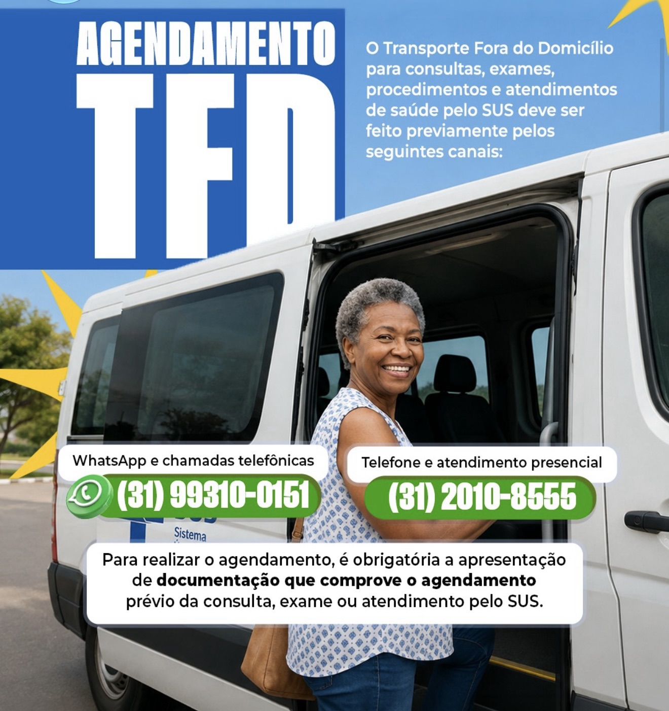 Matozinhos orienta sobre agendamento de transporte para tratamento de saúde