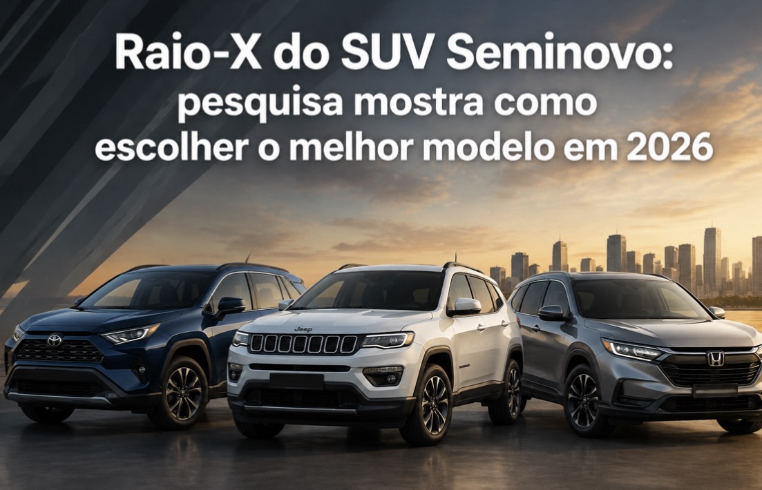 Raio-X do SUV Seminovo: pesquisa mostra como escolher o melhor modelo em 2026