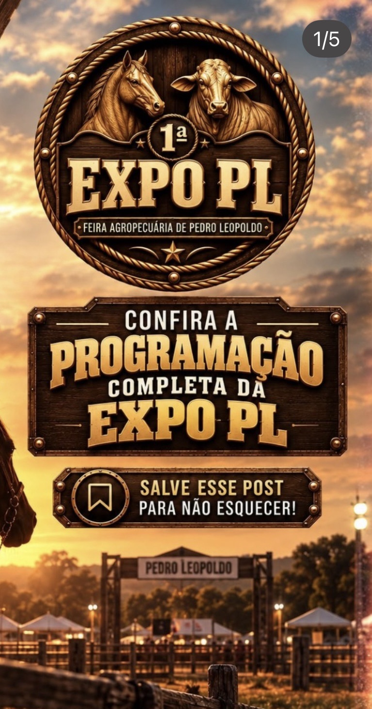 É neste fim de semana: Expo PL reúne shows, atrações agropecuárias e diversão em Pedro Leopoldo