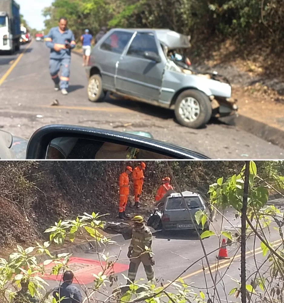 Grave acidente entre carreta e carro deixa uma pessoa morta na MG-238, em Funilândia