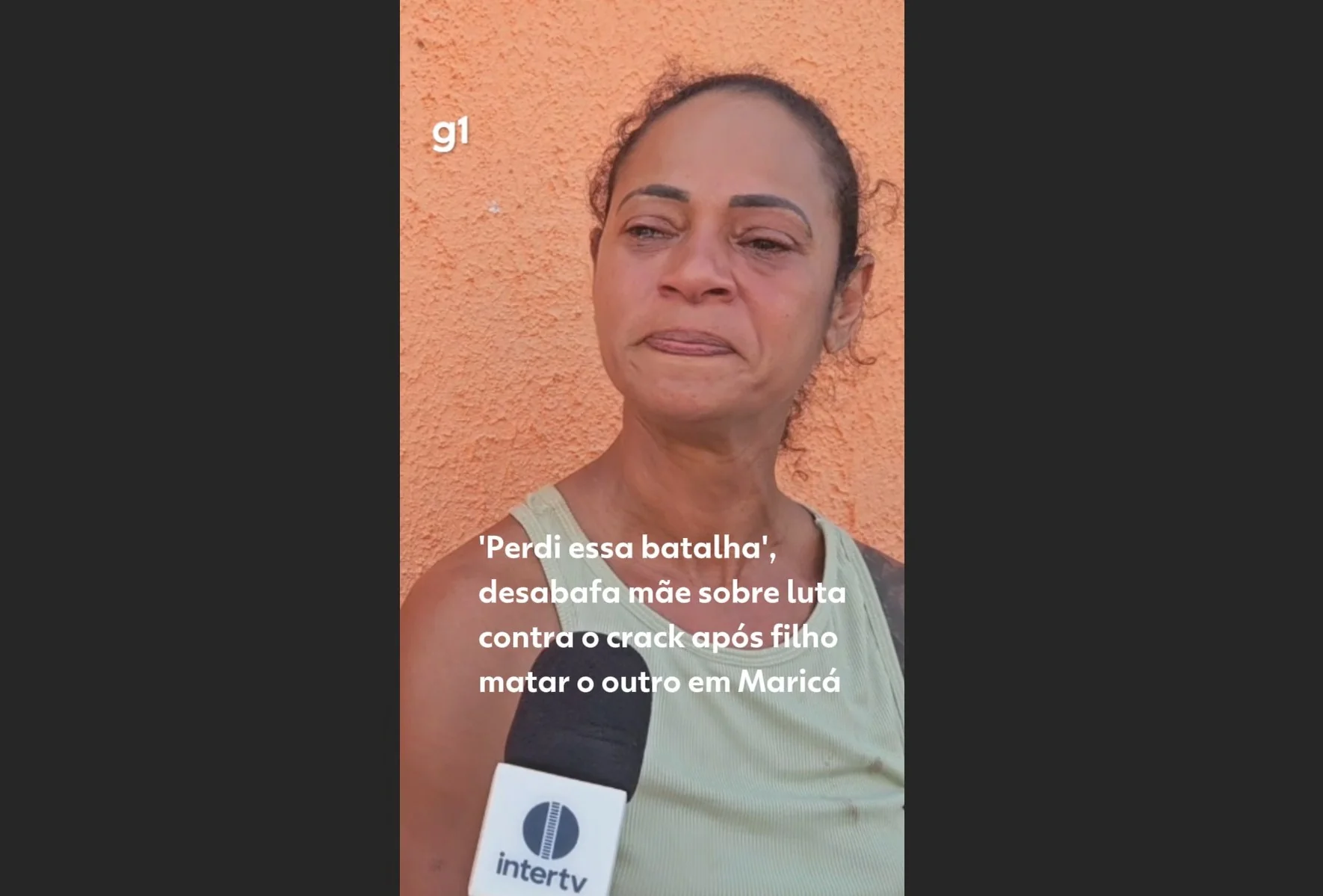 Mãe desabafa sobre luta contra o crack após filho matar o outro