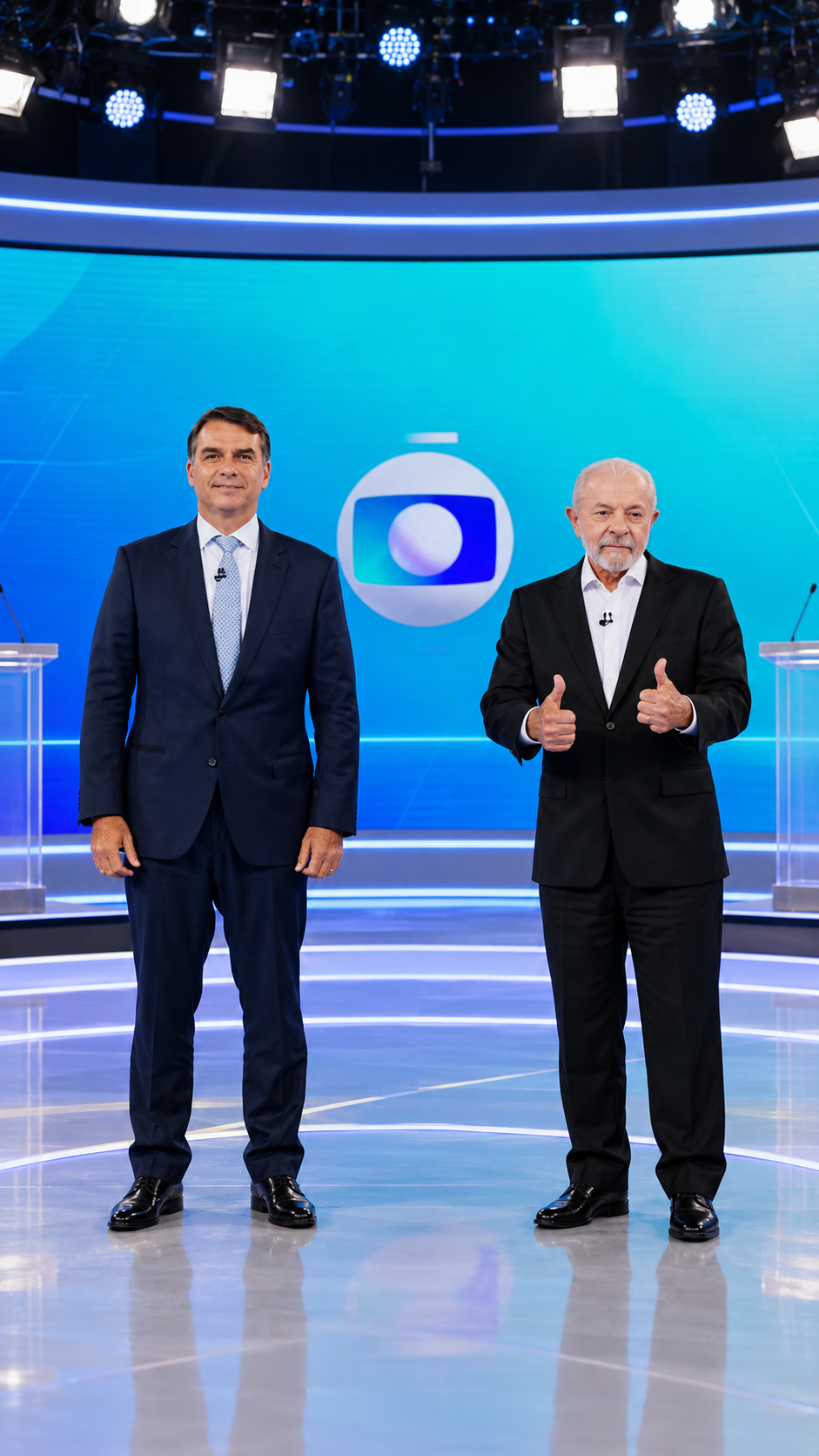 Fato ou Fake checa declarações de Lula e Flávio Bolsonaro em debate na Globo