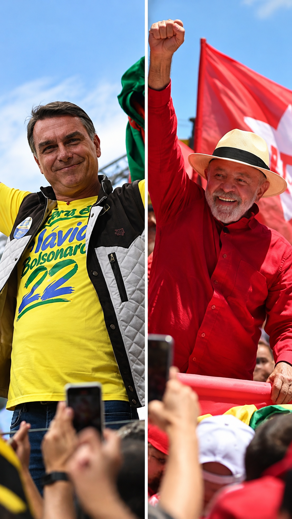 CNT/MDA: Flávio tem 50,7% dos votos válidos; Lula, 49,3%