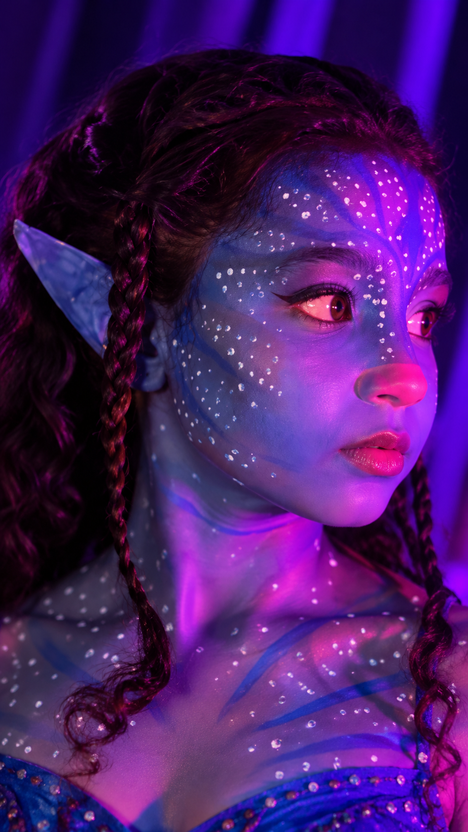 VÍDEO: Talento de Pedro Leopoldo: maquiagem artística transforma menina de 6 anos em personagem de Avatar