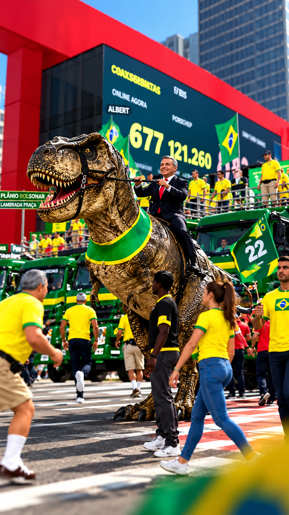 Brasileiros criam jogo que simula manifestação na Avenida Paulista com Lula, Flávio Bolsonaro e memes políticos