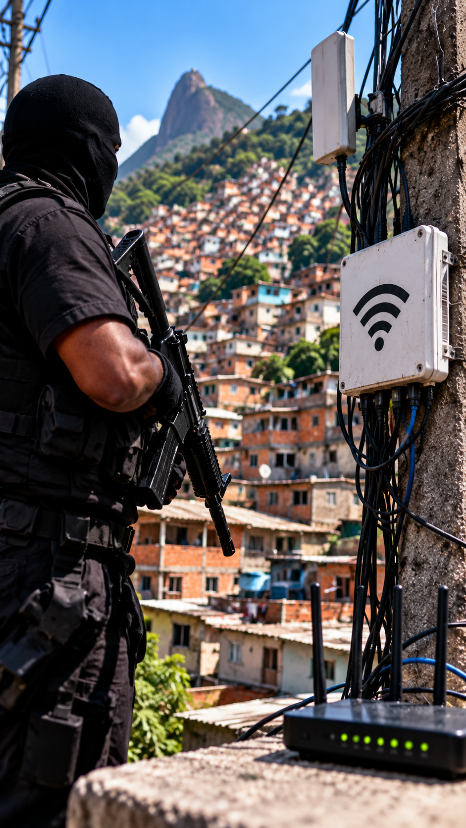 Tráfico impõe internet clandestina e obriga moradores do Rio a pagar valores mais altos