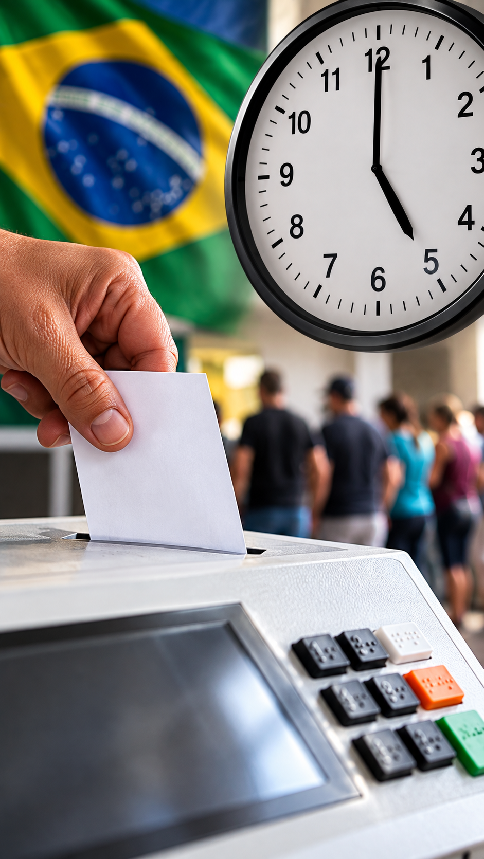 Votação do primeiro turno terminou às 17h; agora começa a apuração