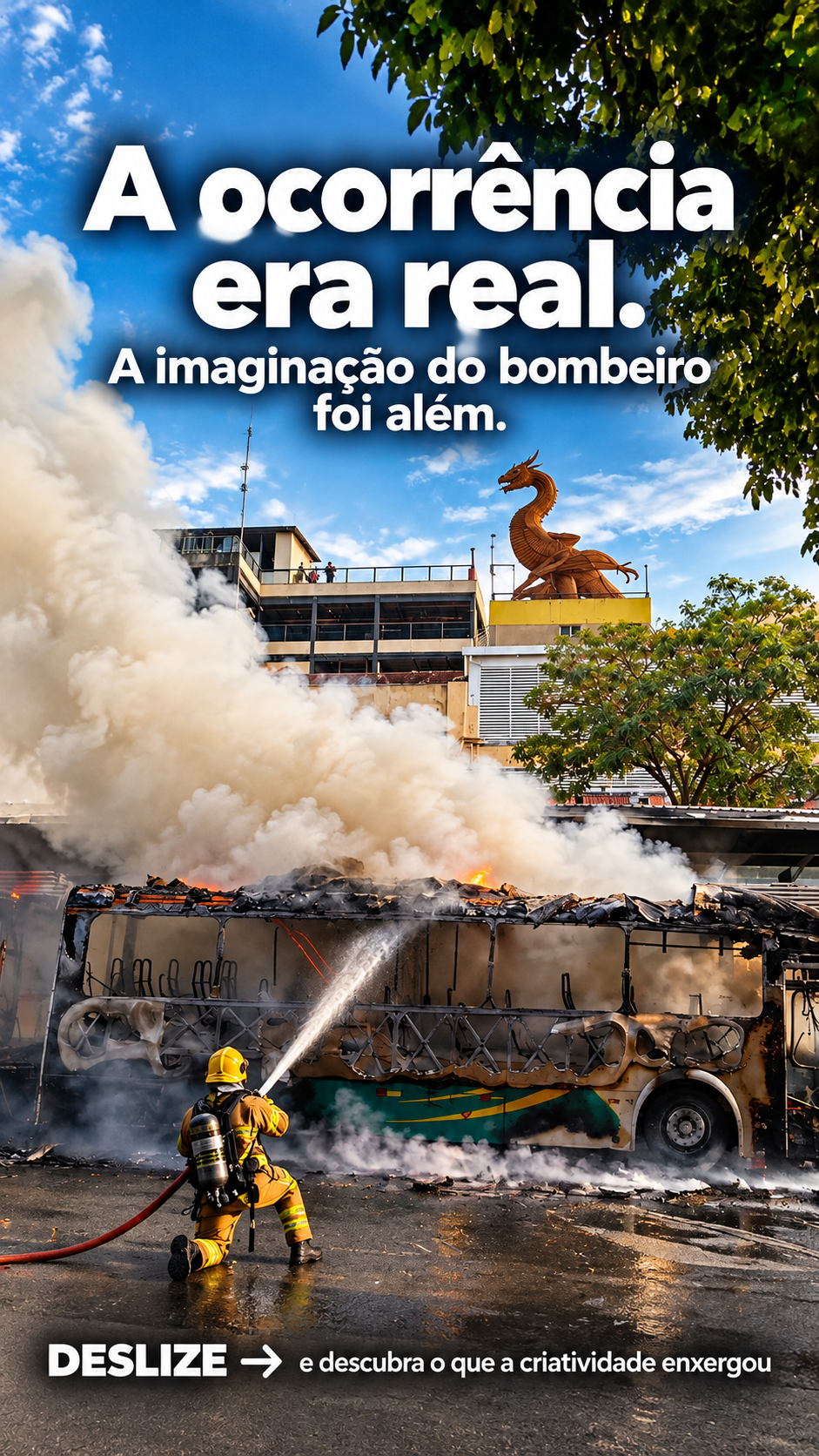 Bombeiros de MG entram na onda da inteligência artificial e publicam vídeo criativo nas redes sociais