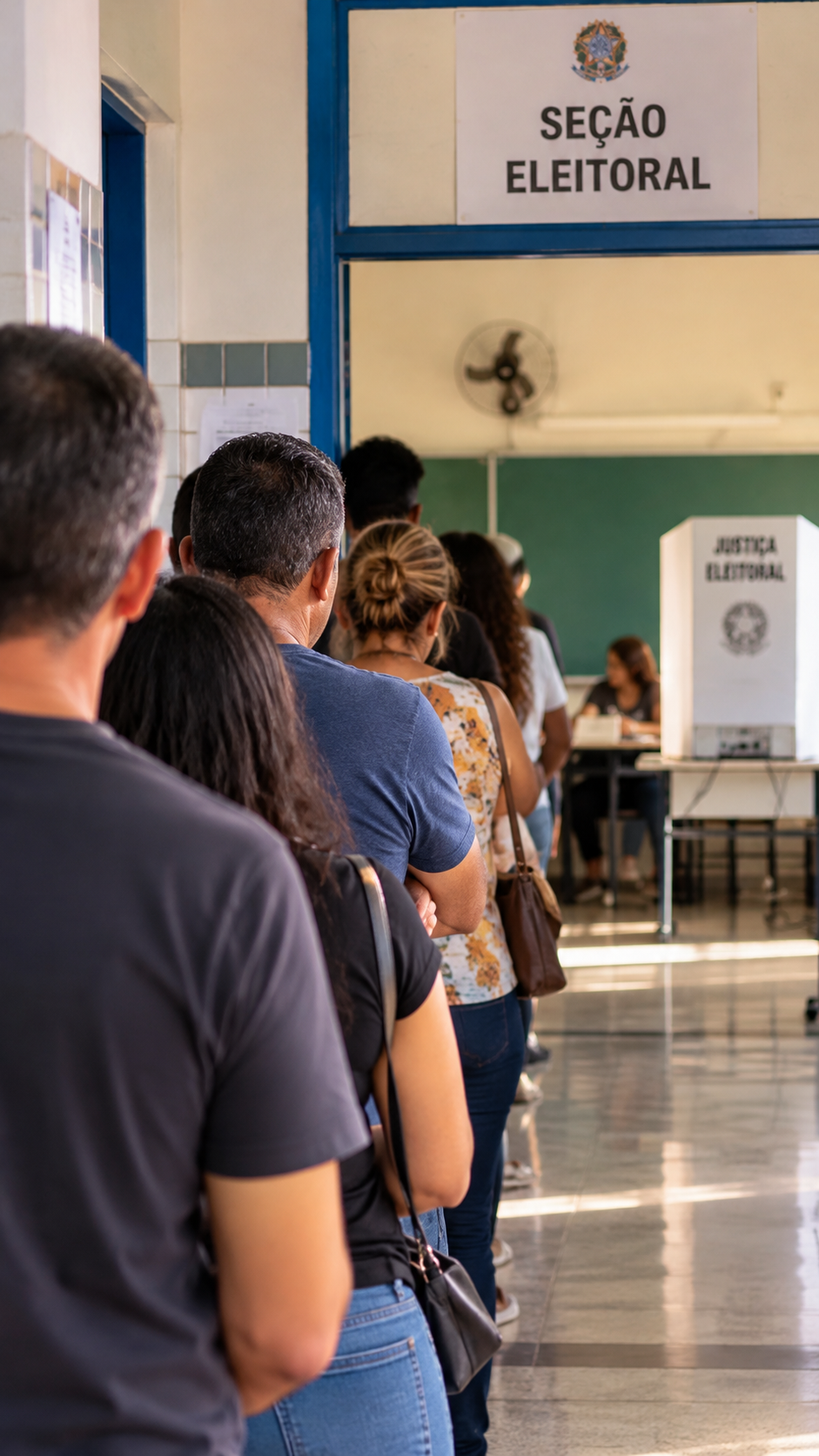Votação é encerrada às 17h, mas quem estiver na fila ainda poderá votar