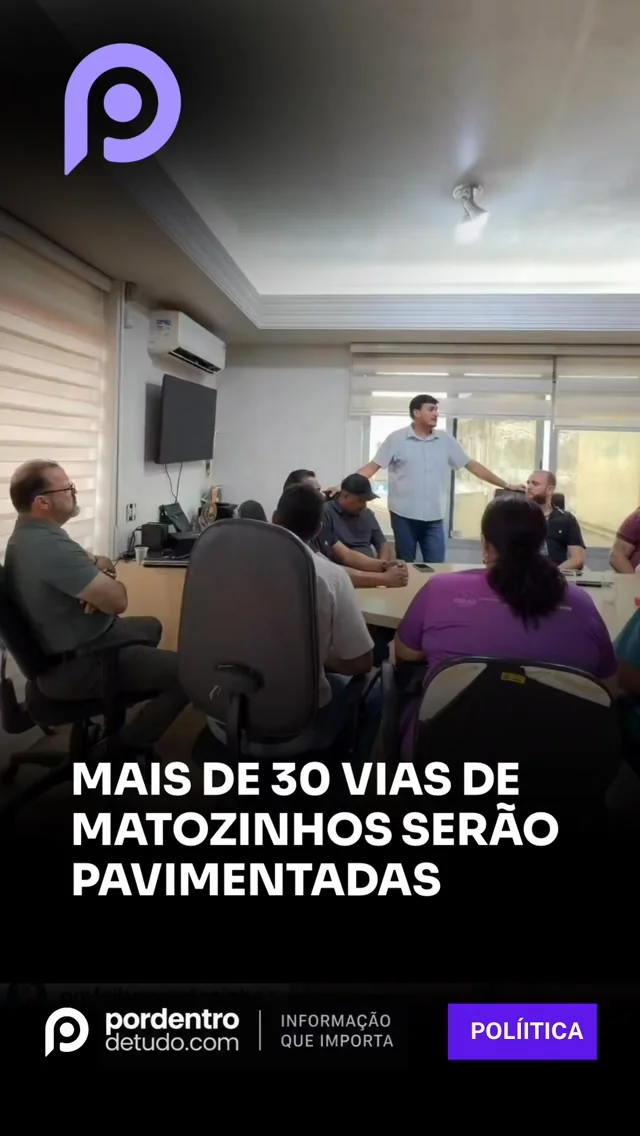 VÍDEO: Matozinhos terá mais de 30 vias pavimentadas em nova etapa de obras