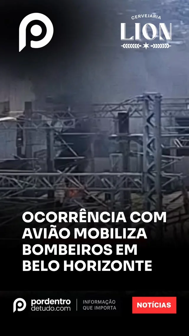 Vídeo: Ocorrência com avião monomotor mobiliza Bombeiros na região do São Gabriel, em BH