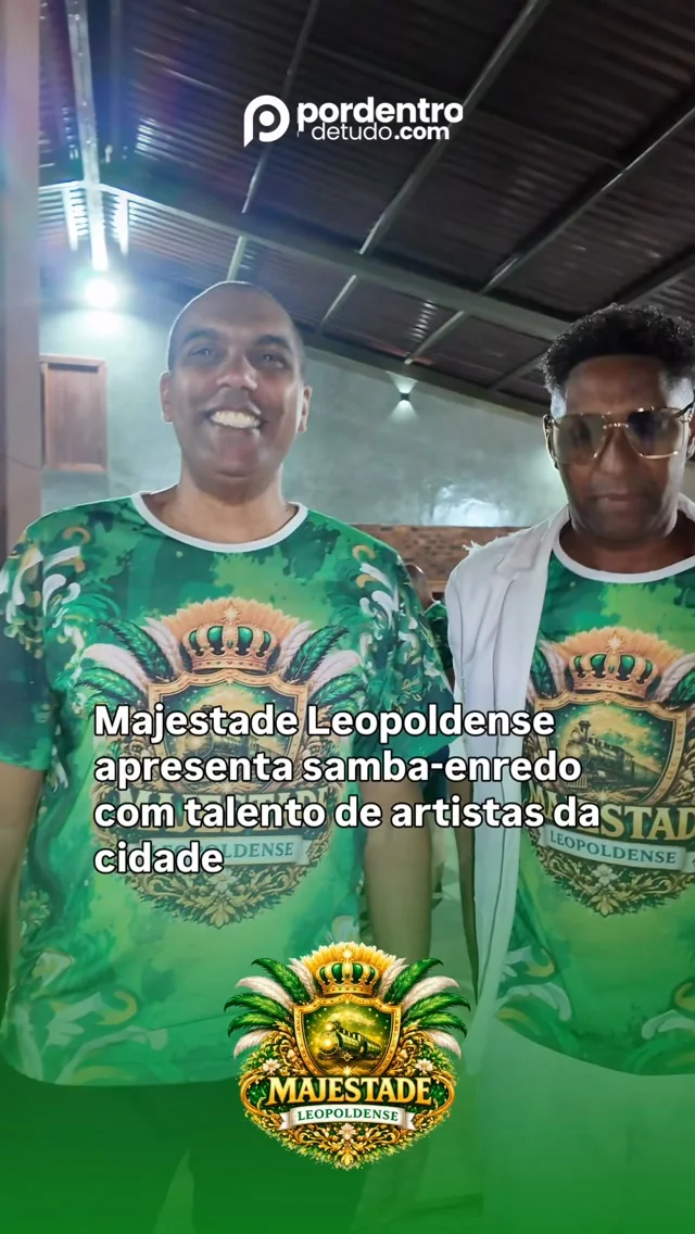 VÍDEO: Majestade Leopoldense apresenta samba-enredo com talento de artistas da cidade