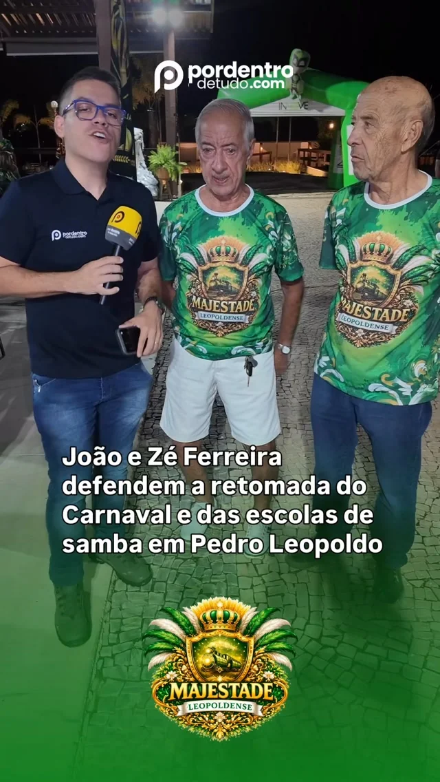 VÍDEO: João e Zé Ferreira defendem a retomada do Carnaval e das escolas de samba em Pedro Leopoldo