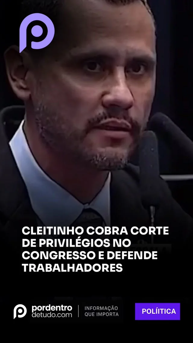 Vídeo: Cleitinho defende fim da escala 6×1 e cobra corte de privilégios no Congresso