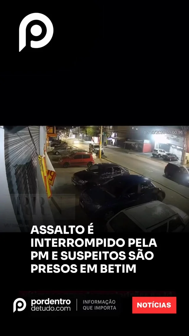 VÍDEO: PM interrompe assalto em andamento, salva vítimas e prende suspeitos em Betim
