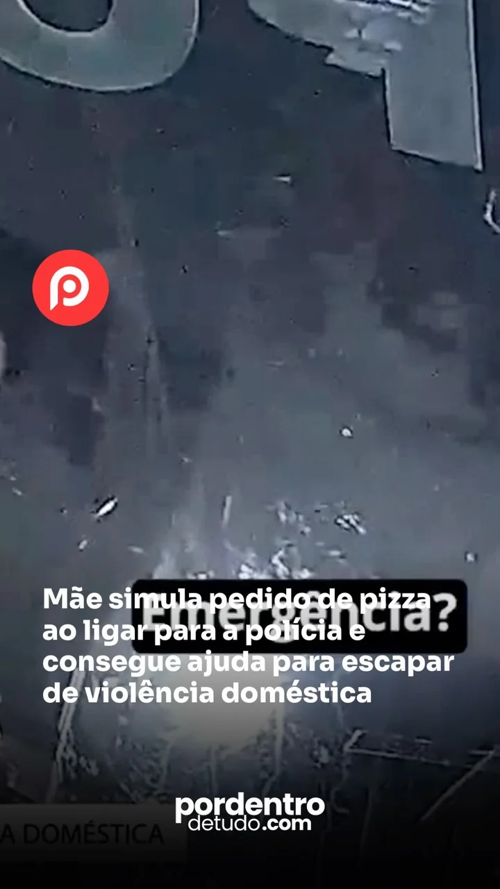VÍDEO: Mãe simula pedido de pizza ao ligar para a polícia e consegue ajuda para escapar de violência doméstica