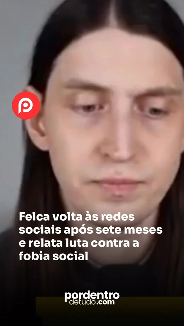VÍDEO: Felca volta às redes sociais após sete meses e relata luta contra a fobia social