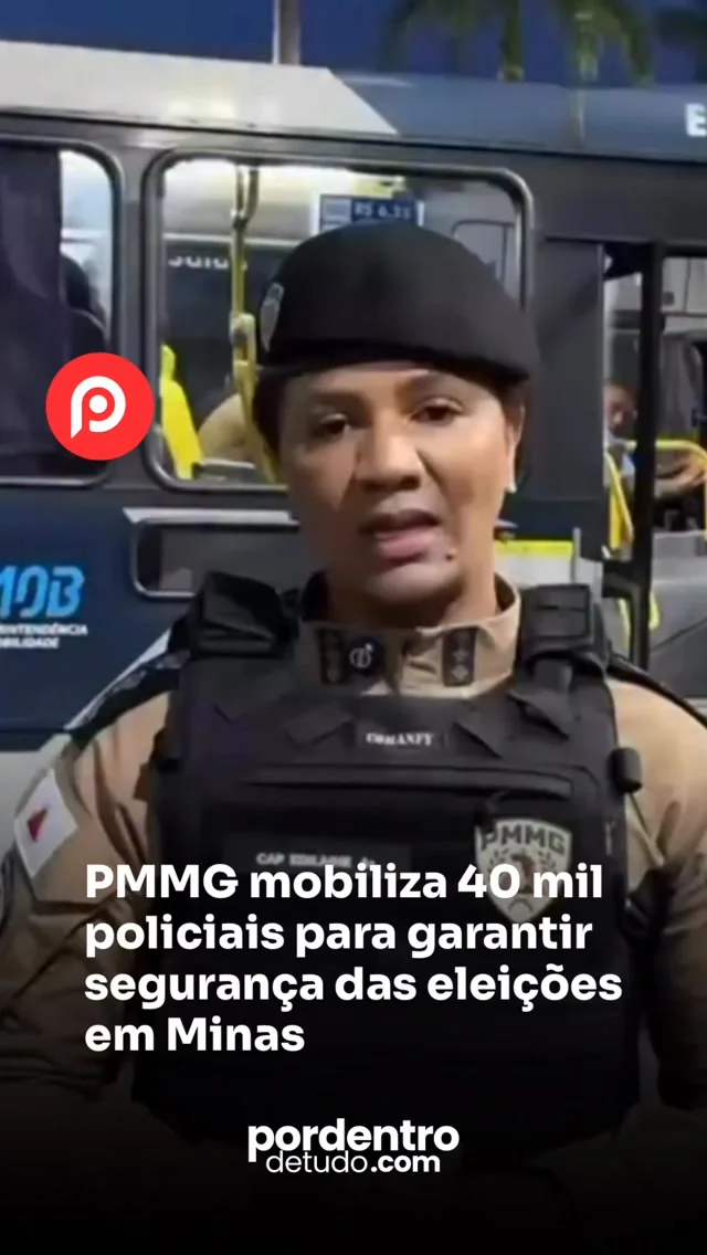 PMMG mobiliza 40 mil policiais para garantir segurança das eleições em Minas