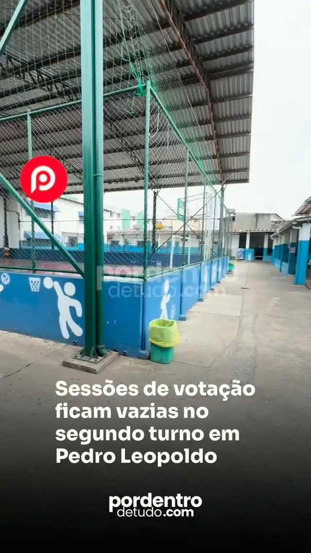 VÍDEO: Sessões de votação ficam vazias no segundo turno em Pedro Leopoldo