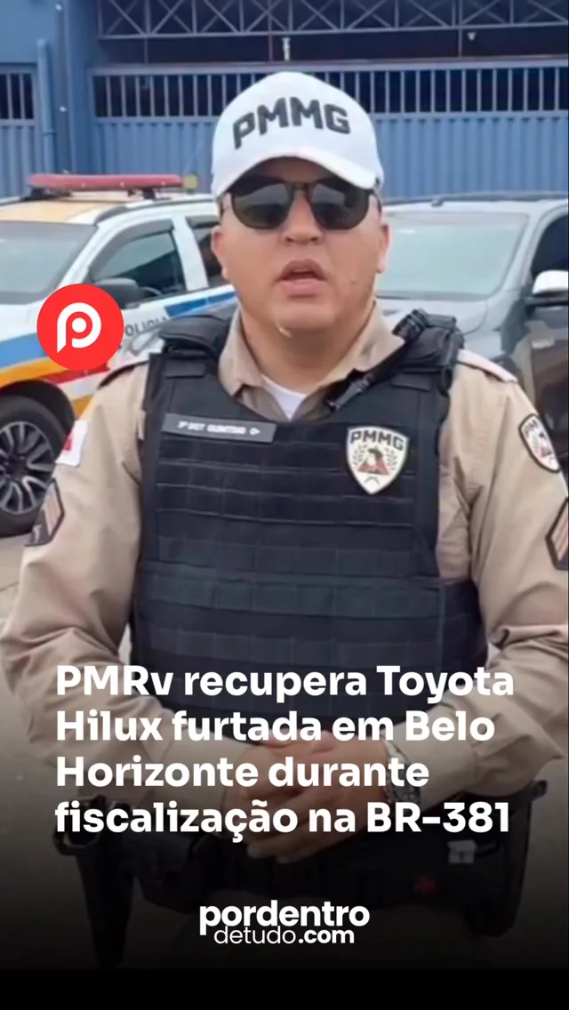 VÍDEO: PMRv recupera Toyota Hilux furtada em Belo Horizonte durante fiscalização na BR-381
