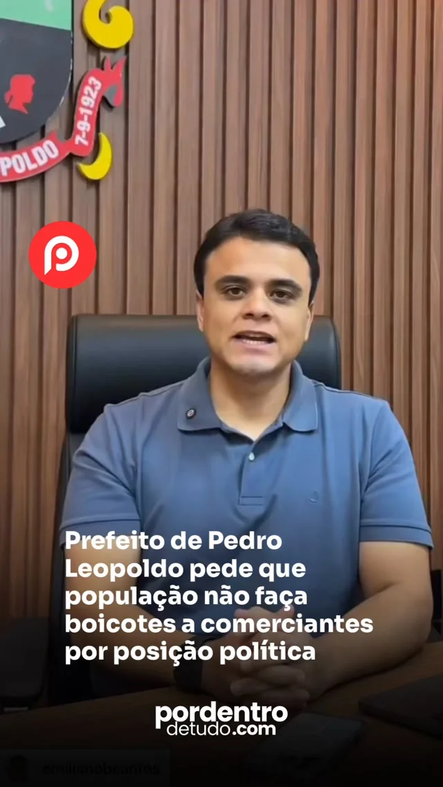 VÍDEO: Prefeito de Pedro Leopoldo pede que população não faça boicotes a comerciantes por posição política