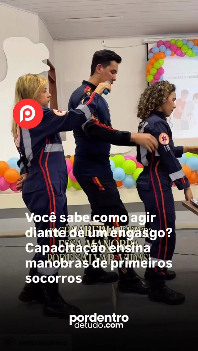 VÍDEO: Você sabe como agir diante de um engasgo? Capacitação ensina manobras de primeiros socorros