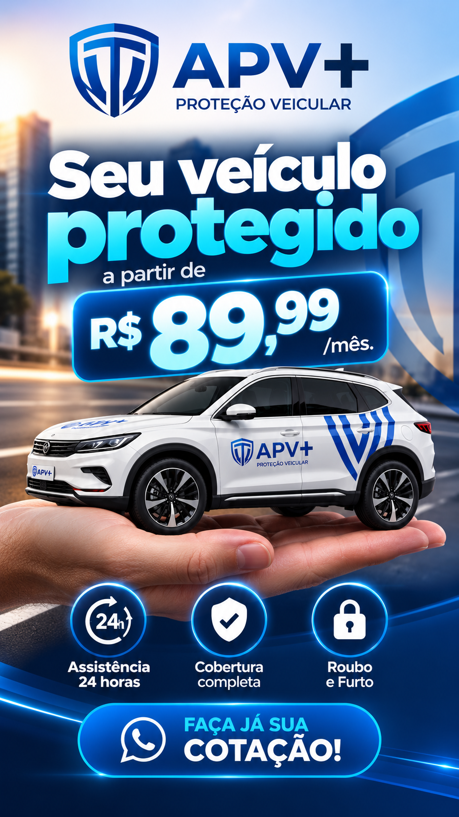 Comece a semana com mais tranquilidade ao volante com a APV+