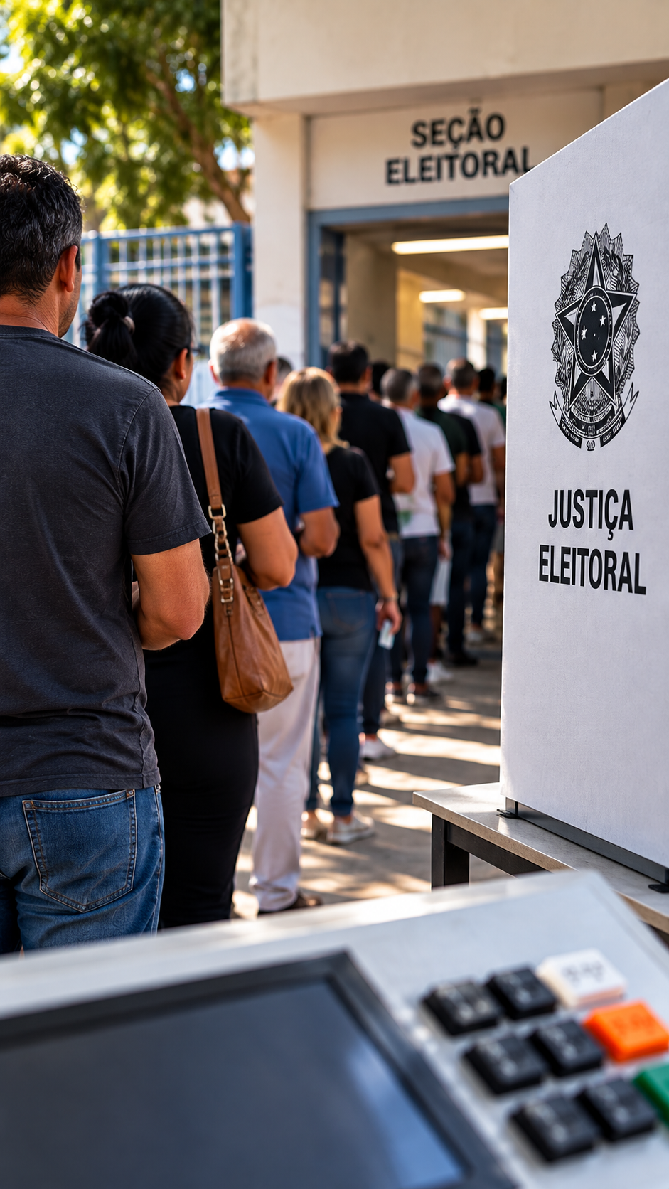 Fila pode passar das 17h, mas eleitor não perde o direito de votar