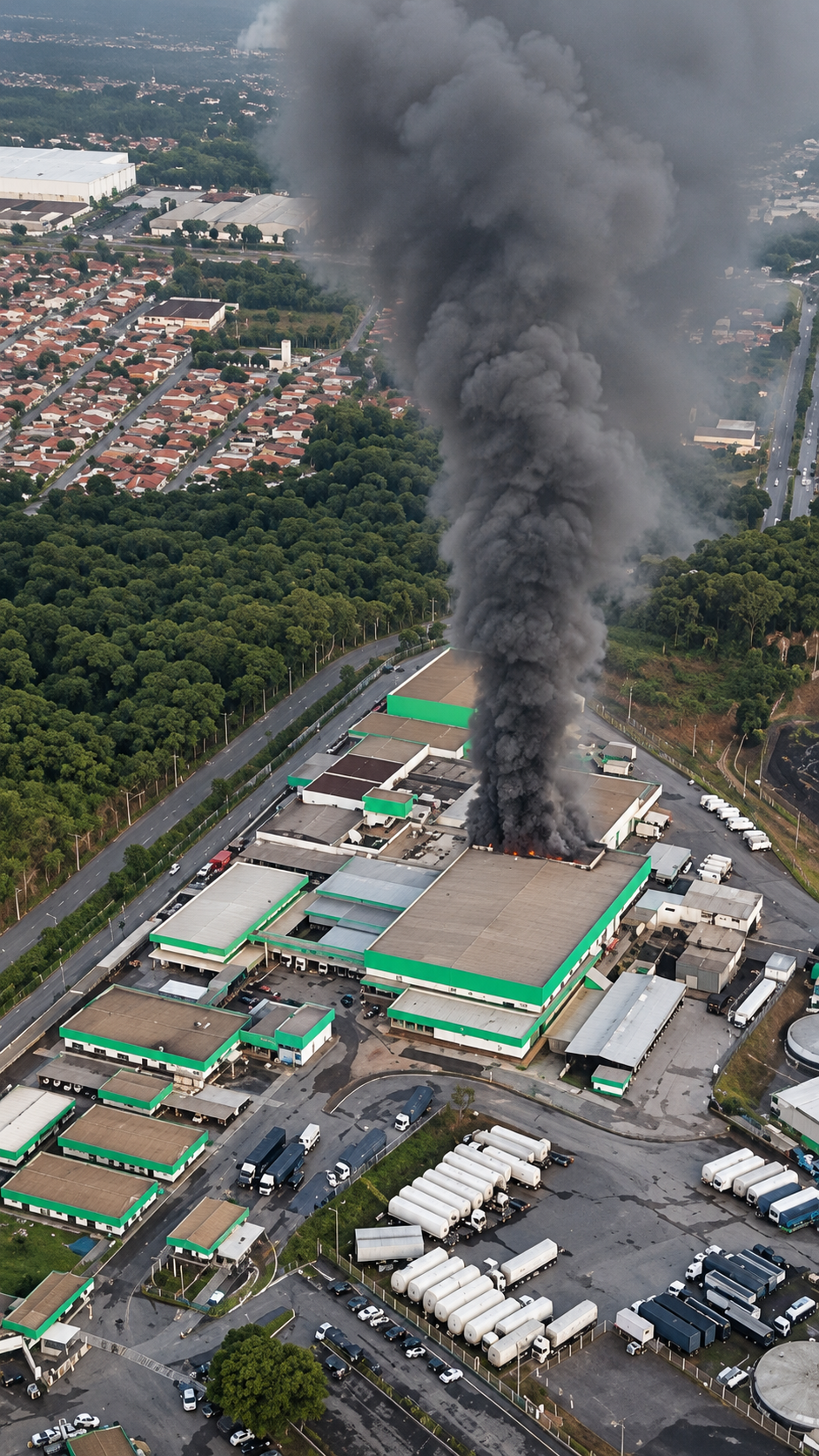 Vibra Foods se pronuncia após incêndio em depósito de embalagens em Sete Lagoas