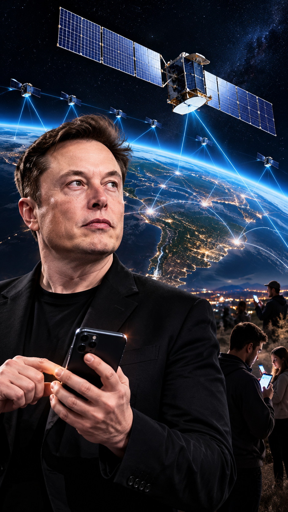 Elon Musk prepara entrada da Starlink na telefonia móvel com acordo de US$ 8 bilhões