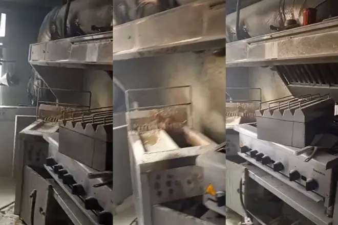 Fritadeira pega fogo e assusta funcionários de tradicional restaurante de BH