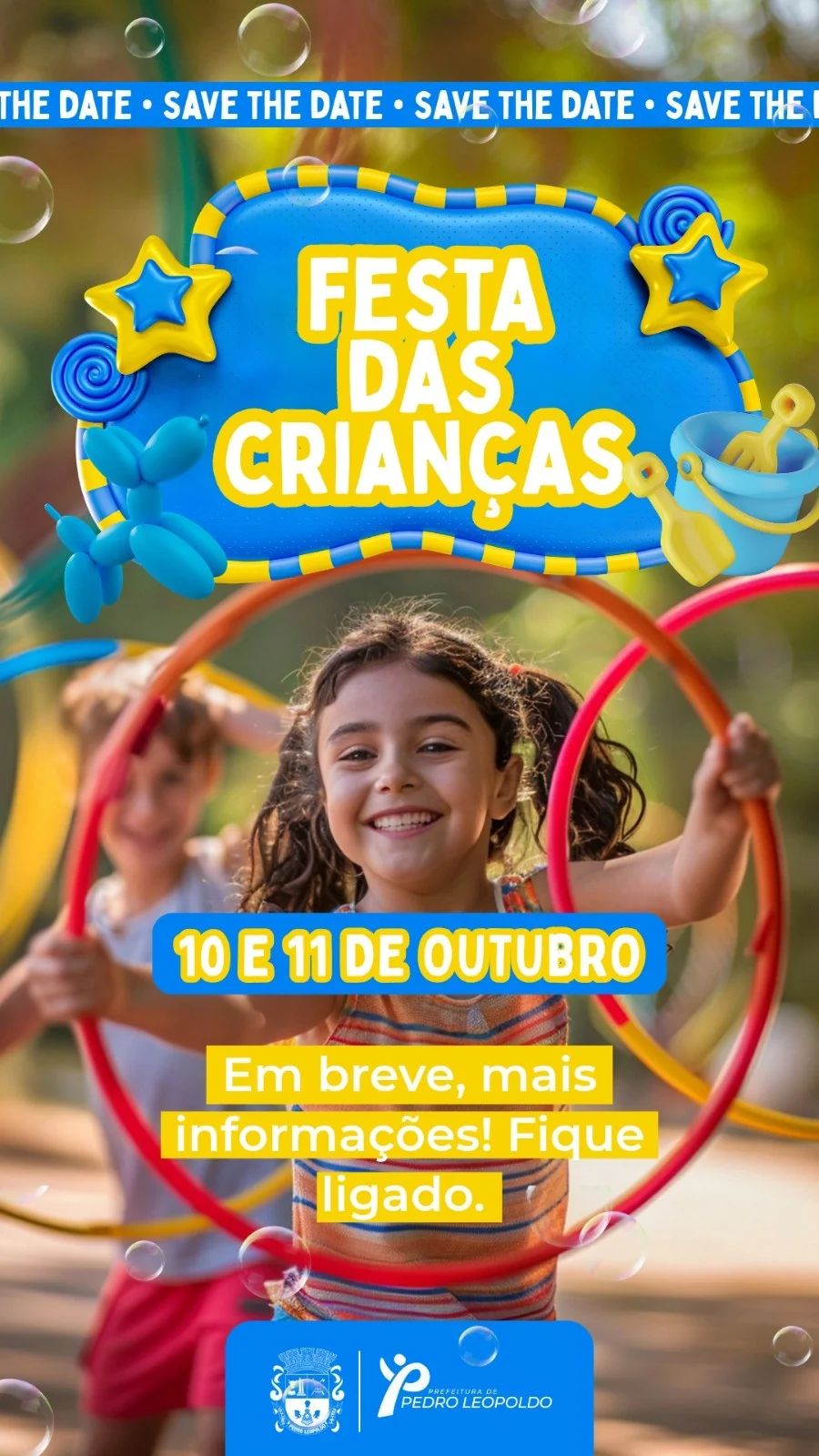 Pedro Leopoldo terá dois dias de festa gratuita para celebrar o Dia das Crianças