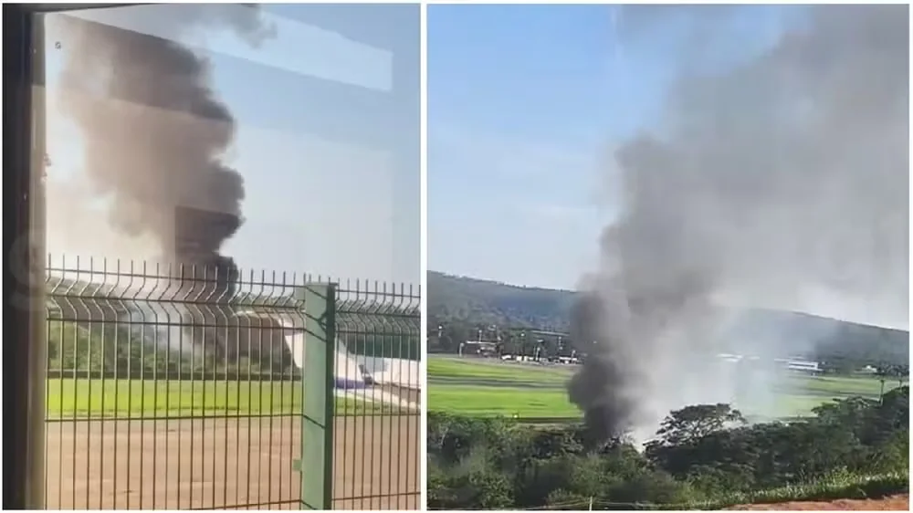 Avião da Polícia Militar cai e deixa três mortos em MG