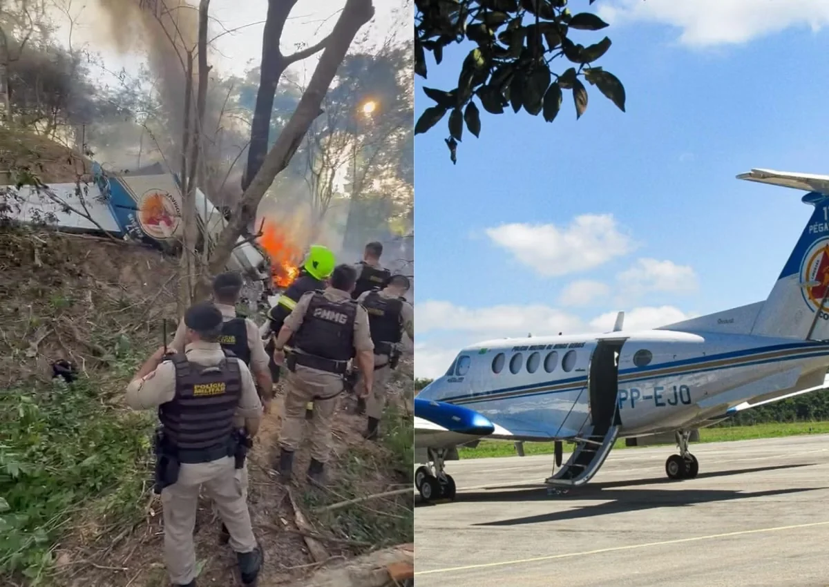 Governo de Minas decreta luto de três dias após morte de três policiais em acidente aéreo