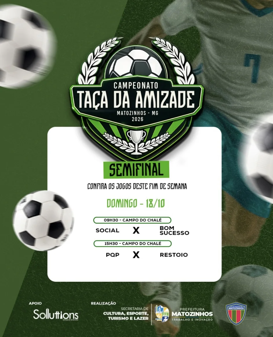 Semifinais da Taça da Amizade movimentam o futebol amador de Matozinhos neste domingo