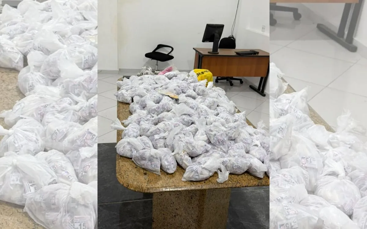 Perseguição policial termina com apreensão de mais de 6 mil pinos de cocaína em MG