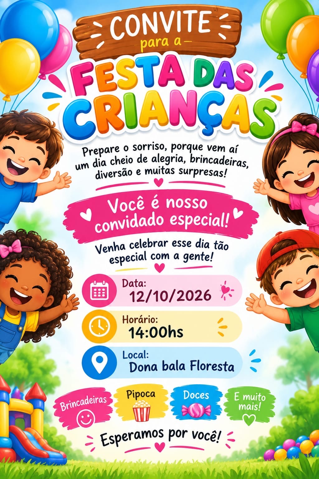 Festa das Crianças promete tarde de diversão em Matozinhos no dia 12 de outubro