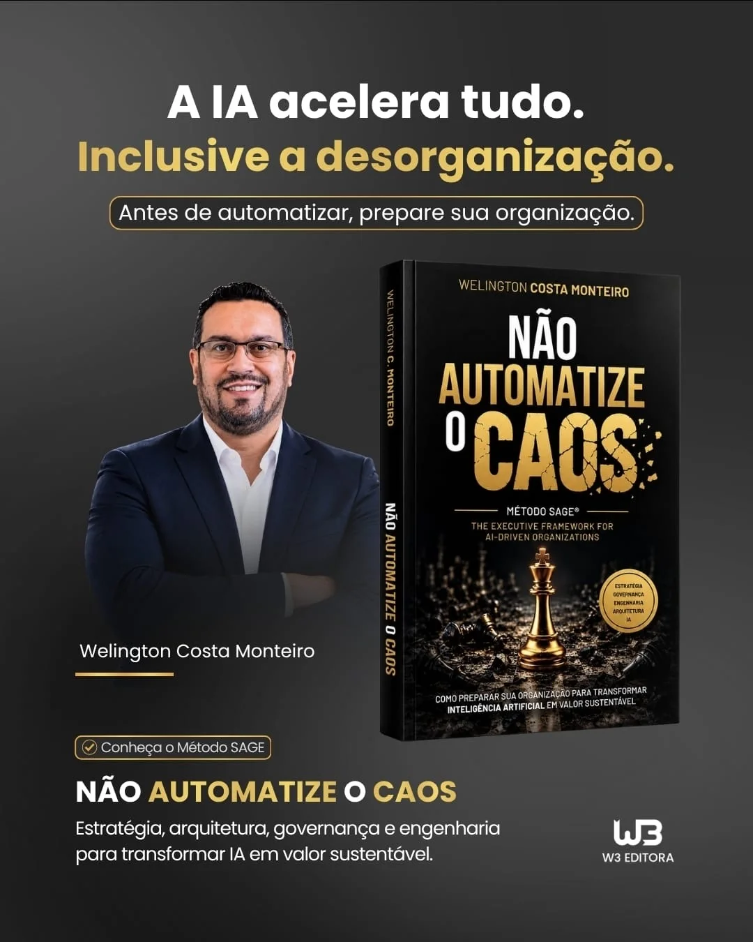 Autor de Matozinhos lança livro sobre inteligência artificial e alerta para os riscos da automação sem planejamento