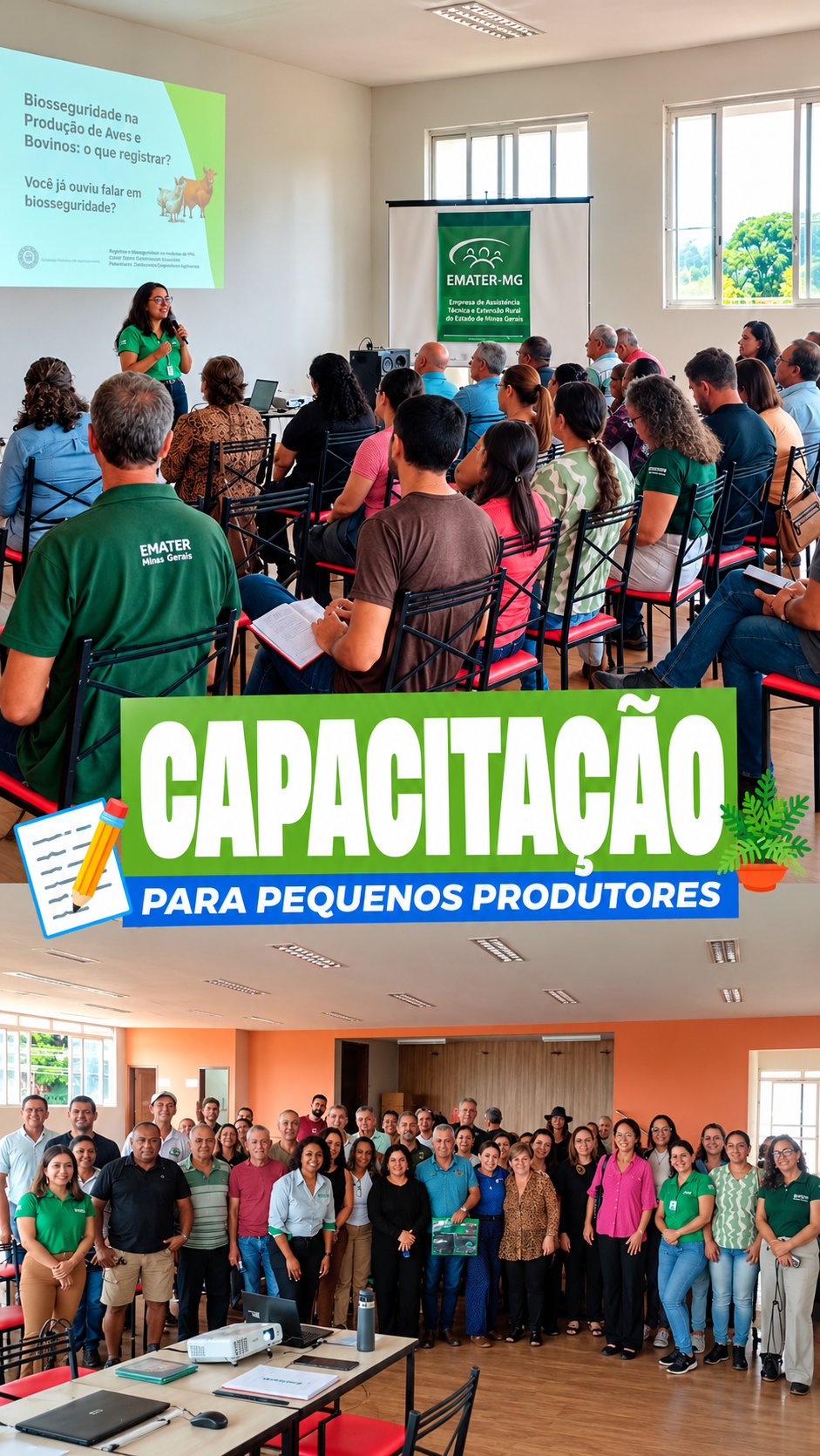 Matozinhos promove capacitação sobre criação de galinhas e regularização sanitária