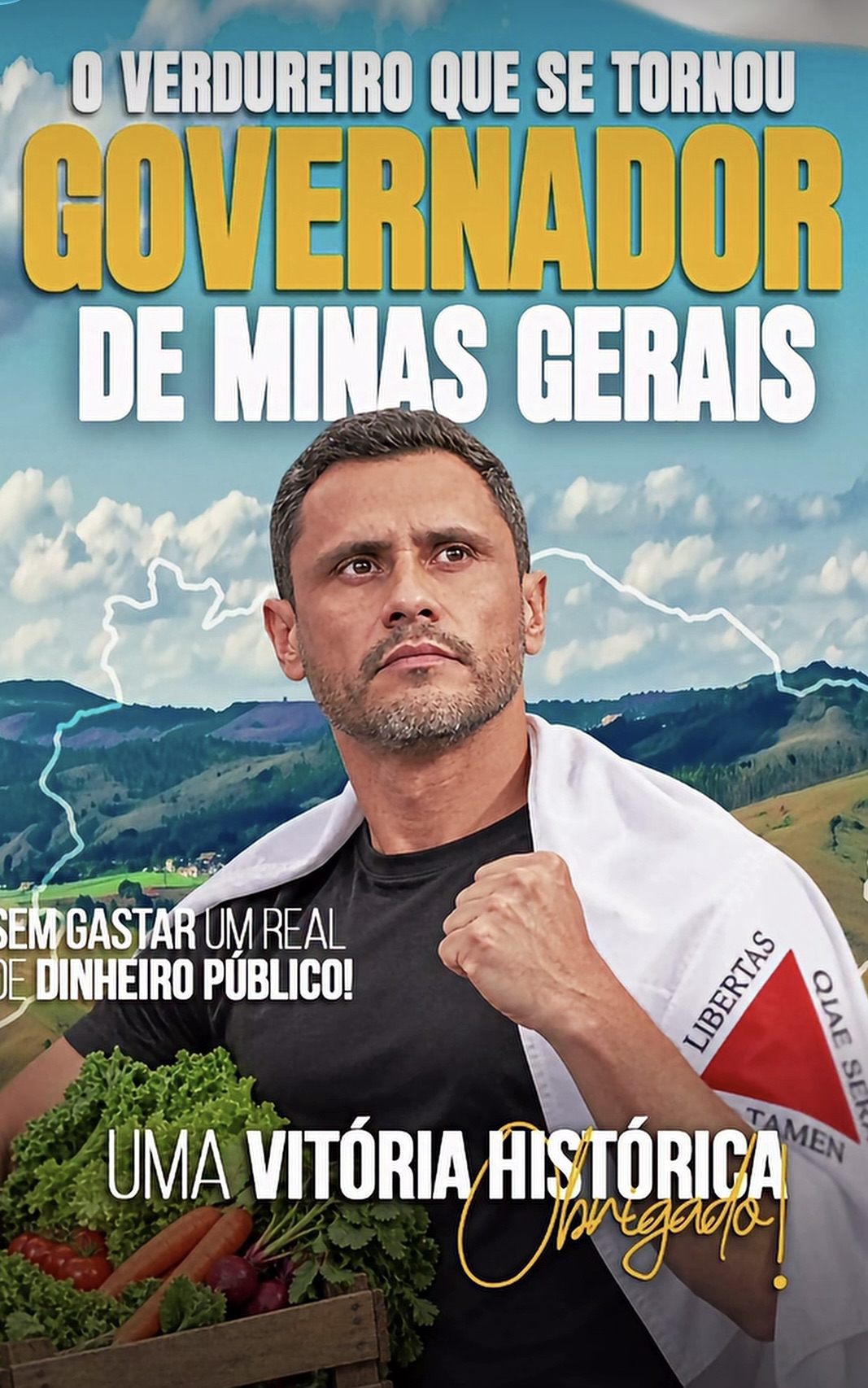 CLEITINHO FAZ POSTAGEM COMEMORANDO VITÓRIA ANTES DO FIM DA APURAÇÃO