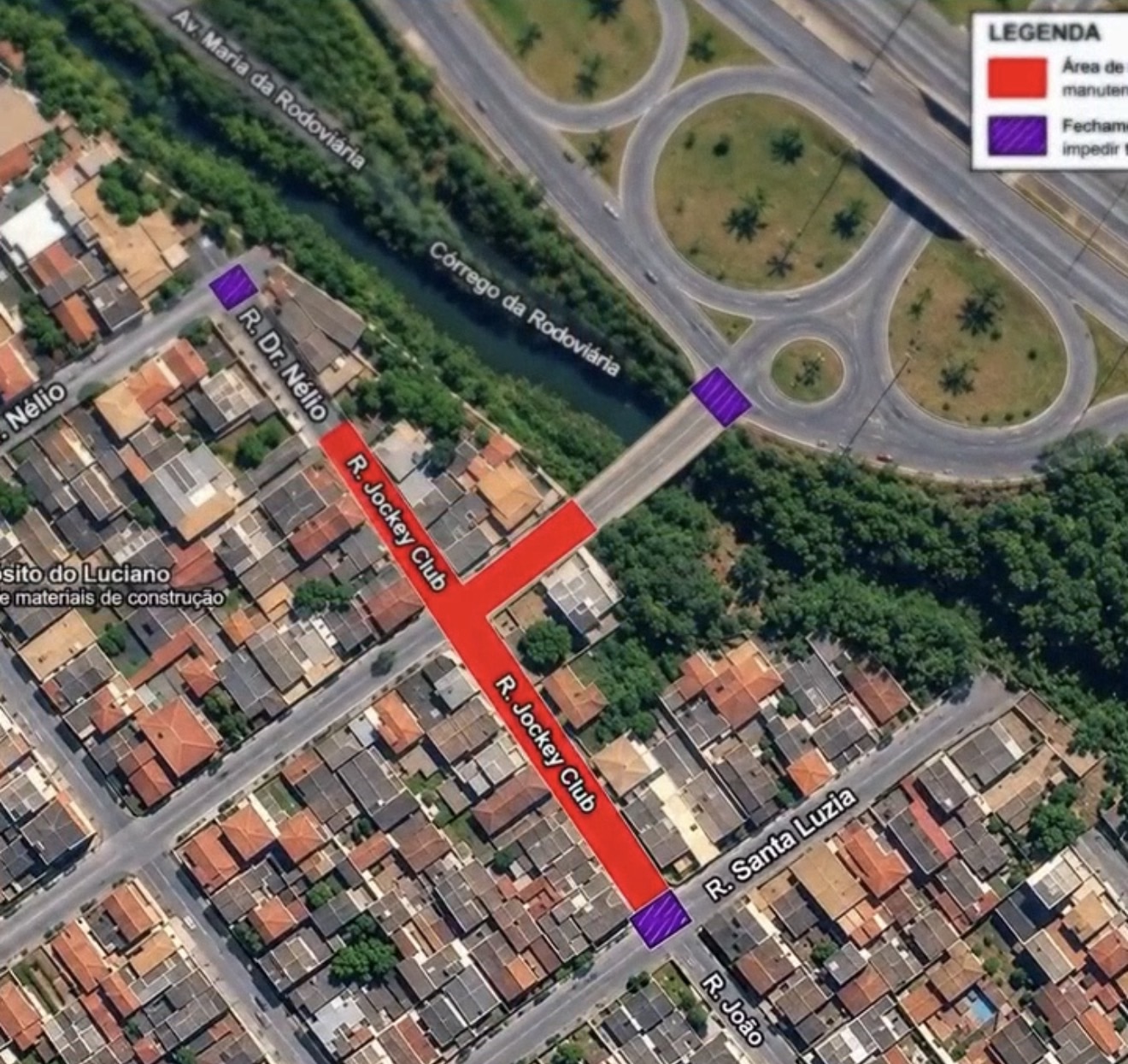Nossa Senhora das Graças terá acesso interditado para obra da Copasa